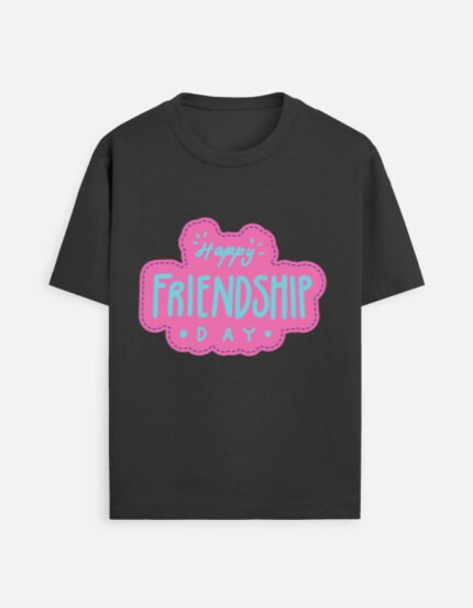 Happy Friendship Day T-Shirt – Unisex Regular Fit | 100% Cotton, Lightweight Comfort