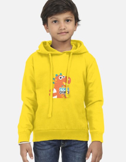 Kids Hoodie – Dino Party Graphic | 100% Cotton | 300 GSM